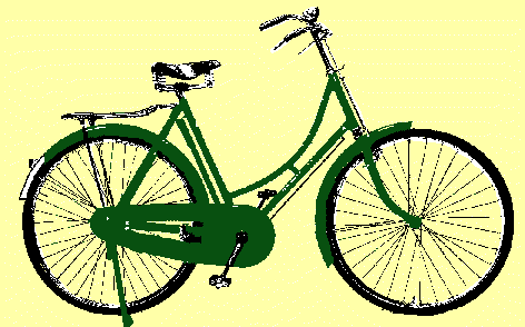 Damenrad, dunkelgrün, 28 Zoll Radgröße